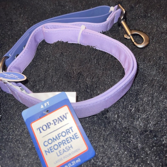 Top Paw® SP22 Purple Neoprene leash 4ft